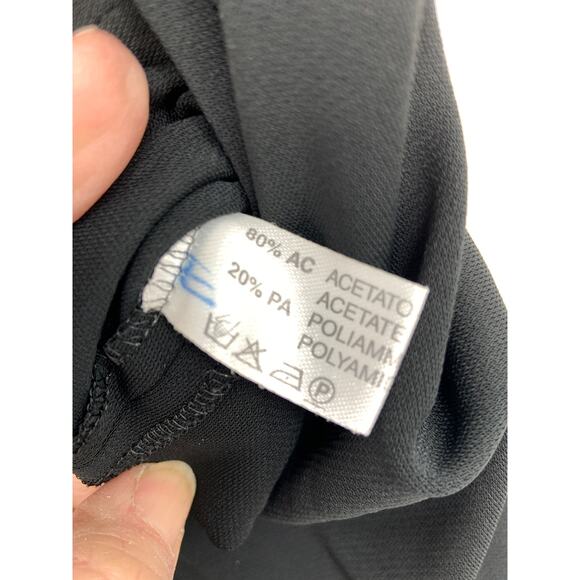 Bottega Veneta Black Midi Dress with Waist Tie Low Neckline Size 40 - Picture 4 of 6